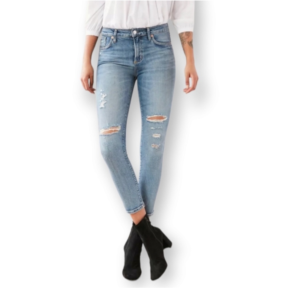 Agolde Sophie Distressed Skinny High Rise Jeans size 27